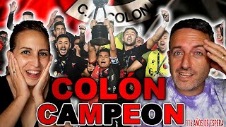 ESPAÑOLES se EMOCIONAN 😢 CON LA VICTORIA DE COLÓN 🇦🇷 ⚽️ Y SU AFICIÓN quotimpresionantequot [upl. by Moynahan]