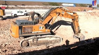 LIEBHERR R974B Working Hard in Bedrock  Harter Felseinsatz  NBS Wendlingen  Ulm 20032014 [upl. by Laniger]