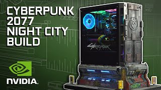 GeForce Garage  Cyberpunk 2077 Night City Mod by Blue Horse Studios [upl. by Penthea]