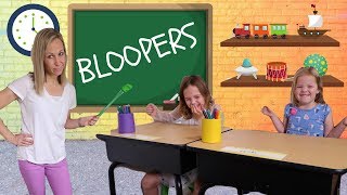 Silly Toy School BLOOPERS with Addy and Maya [upl. by Arella]