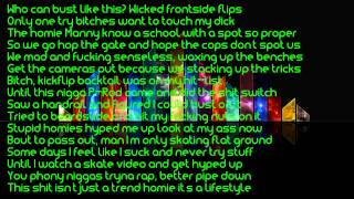 Hopsin  Nollie Tre Flip Lyrics HD 1080p [upl. by Onileva]