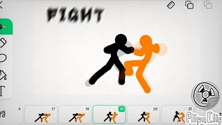 How to animate stick fight in 24fps flipaclip [upl. by Tymothy242]