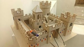 Make Cardboard Castle 🏰 Diy [upl. by Rehctaht883]