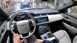 Range Rover VELAR  First Edition  RDynamic  V6 300HP  POV Test Drive amp Fuel consumption check [upl. by Nitnerb186]