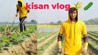 kisan vlog 🌾🥒 my first Vlogs 🌾 village kisan dialogue kakur kotha vlog  jadhab2024 video 4vlog [upl. by Eneroc]