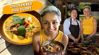 BEST Chicken Red Thai Curry I have ever had  Easy RED THAI CURRY RECIPE from scratch [upl. by Lemmor]