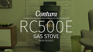 Contura RC500E Modern Freestanding Gas Stove by Regency [upl. by Atener]