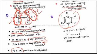 L09 Chemically and Magnetically equivalent nuclei in NMREasy concept with ExamplesMJS SIR [upl. by Siletotsira]