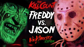 Freddy vs Jason 2003 KILL COUNT Special NIGHTMARE Edition [upl. by Aliemaj138]