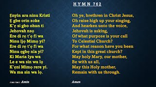 CCC Hymn 762 Eyin ara ninu Kristi Celestial Church of ChristRedemption ParishWinnipeg Canada [upl. by Fidelas]