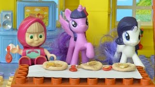 Bajka Masza i Niedźwiedź po polsku  Masza i niegrzeczne kucyki my little pony [upl. by Curson]