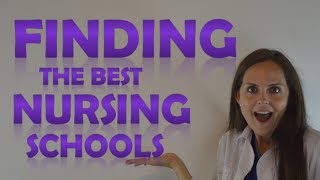 Tips for Finding the Best Nursing Schools  How to Choose the Right Nursing Program [upl. by Cherish]