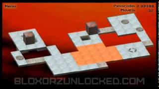 Bloxorz Level 23  75 moves minimum [upl. by Jadwiga]