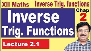 🔴 21 Inverse Trigonometric Functions Class 12 Maths [upl. by Niklaus]