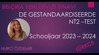 HOLLANDACA  YENI DEVLET SINAVI  DE GESTANDAARDISEERDE NT2TEST  Nederlands NT2TEST [upl. by Acinej329]