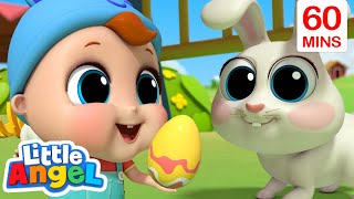 Easter Egg Hunt Song  Little Angel  Kids Cartoons amp Nursery Rhymes  Moonbug Kids Playground [upl. by Medina557]