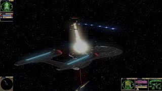 Star Trek Bridge Commander Kobayashi Maru  Enterprise D amp E VS Enterprise G [upl. by Eiggam842]