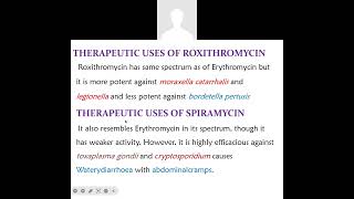 antibiotics part 10 macrolides [upl. by Nordin89]