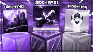 TOP 5 MCPE PVP PACKS FPS BOOST DEEP PURPLE PACKS  Minecraft Bedrock [upl. by Byers362]