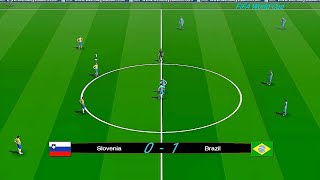 Slovenia × Brazil  FIFA World Cup amp Gameplay PC footballgamer [upl. by Oeflein]