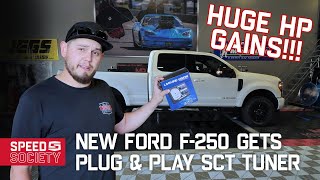 HUGE GAINS Our New Ford F250 Gets Plug amp Play SCT Tuner While Retaining Warranty amp Emissions [upl. by Armalla769]