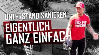 Dachdecker  Unterstand sanieren mit EPDMBahn von RESITRIX® [upl. by Jerrine]