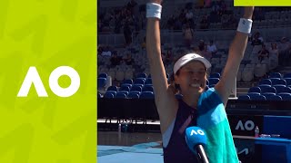 SuWei Hsieh quotIts so goodquot 3R oncourt interview  Australian Open 2021 [upl. by Branscum]