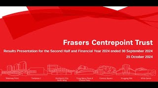 Frasers Centrepoint Trust J69U 2H 2024 Results Two possible tailwinds 9 Nov 2024 [upl. by Benia]