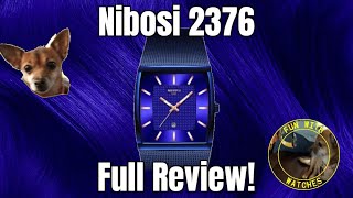 Nibosi 2376 Dress Quartz Watch Review [upl. by Atteyek963]