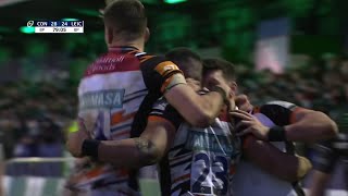 Full final 10 minutes of Leicester Tigers incredible comeback against Connacht [upl. by Ahsekad]