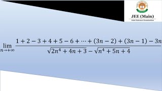 JEE 2023  un calcul de limite faisant intervenir des sommes [upl. by Florencia404]