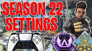 Apex Legends Best ConsoleController Settings Season 22  Best Controller Button Layout [upl. by Enimsaj]