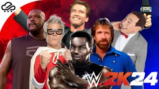 Guest Celebrities In WWE 2K24 Concept  WWE 2K24 [upl. by Yuht]