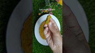 Besan Ka Chilla 😋😋🤩🍽 quickrecipes breakfastrecipe chillarecipe [upl. by Hedwiga242]