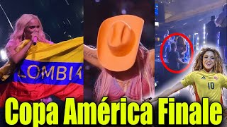 Karol G amp Shakira causaron emoción al cantar en el escenario de la Copa América [upl. by Sammy]