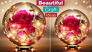 Home Decorating Ideas  DIY Room Decor  Plastic Bottle Craft Ideas  Gift Ideas  Lamp 💡😀 [upl. by Ylim199]