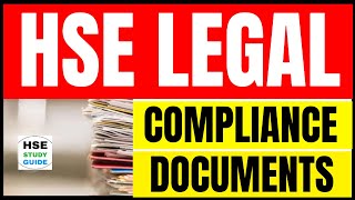 HSE Legal Compliance Documents  HSE Documents hsestudyguide [upl. by Miahc]