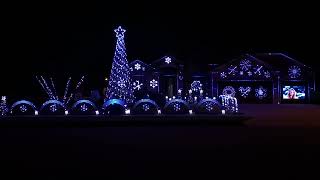 Gustavsson Family Lights 2023  Where Are You Christmas by Faith Hill [upl. by Niraa]