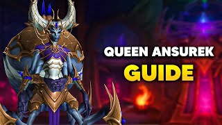 NormalHeroic QUEEN ANSUREK Boss Guide and Fight Walkthrough  Nerubar Palace Raid Guides [upl. by Cousin]