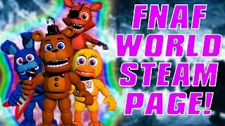 FNaF World OFFICIAL Release Date amp Steam Page [upl. by Evan]