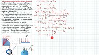 Application de la conservation de lénergie mécanique [upl. by Nojram]