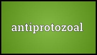 Antiprotozoal Meaning [upl. by Gipps724]