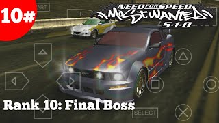 Rank 10 Final Boss  Need For Speed Most Wanted 510 PPSSPP 10 [upl. by Millan]