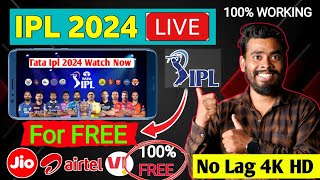 Ipl kaise dekhe  Ipl kaise dekhe free mein 2024  tata ipl 2024 kaise dekhe mobile me [upl. by Worth]