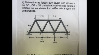 TRELIÇA MÉTODO DAS SEÇÕES OU RITTER PARTE 22 [upl. by Ahsinan]