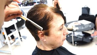 ANTI AGE CUT  SHORT PIXIE HAIRCUT For BALDING WOMEN [upl. by Gonagle]