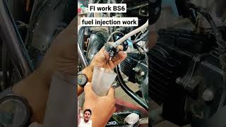 Fuel injector working in bs6 bikes automobile mechanical bs6 explore youtubeshorts [upl. by Nosnor]