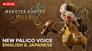 Monster Hunter Wilds  Palico Voice Japanese amp English Dub Comparison [upl. by Nuahsed]