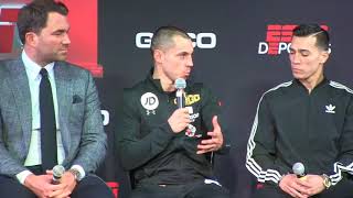 OSCAR VALDEZ v SCOTT QUIGG  LA PRESS CONFERENCE HIGHLIGHTS  VALDEZ v QUIGG [upl. by Acirej486]