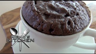 5 MINUTE MOCHA MUG CAKE  Nickos Kitchen [upl. by Nowad]